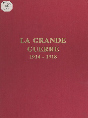 cover image of La Grande Guerre, 1914-1918